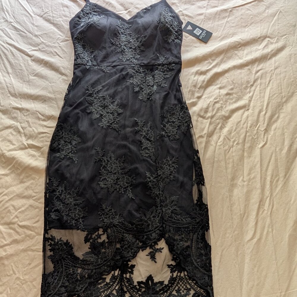 Guess Black Lace Dress